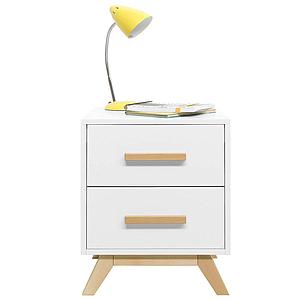 Table de nuit FENNA Bopita blanc-naturel