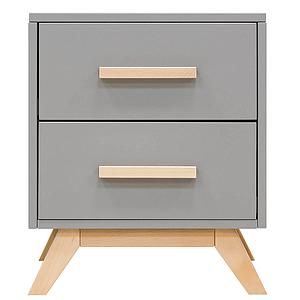 Table de nuit FENNA Bopita Gris-Naturel