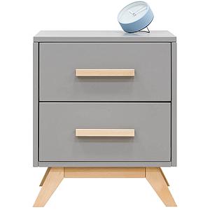Table de nuit FENNA Bopita Gris-Naturel