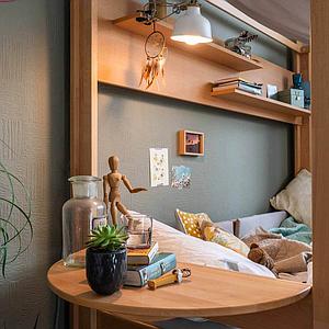 Table de nuit fixation lit DESTYLE de Breuyn hêtre