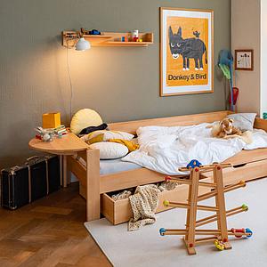 Table de nuit fixation lit DESTYLE de Breuyn hêtre