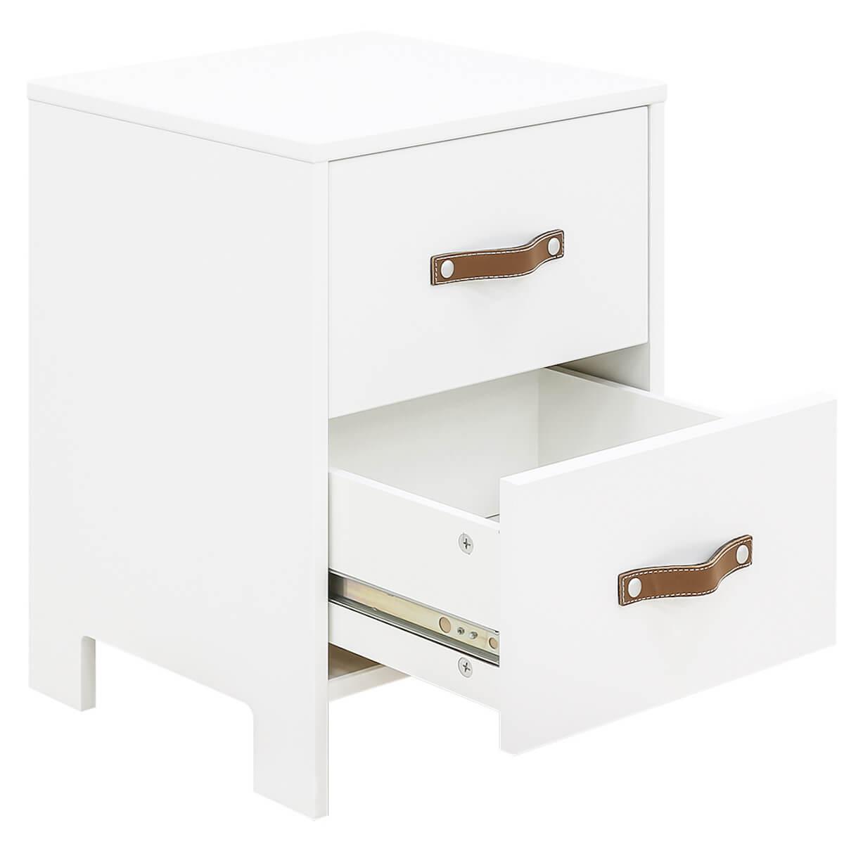 Table de nuit LUCCA Bopita blanc