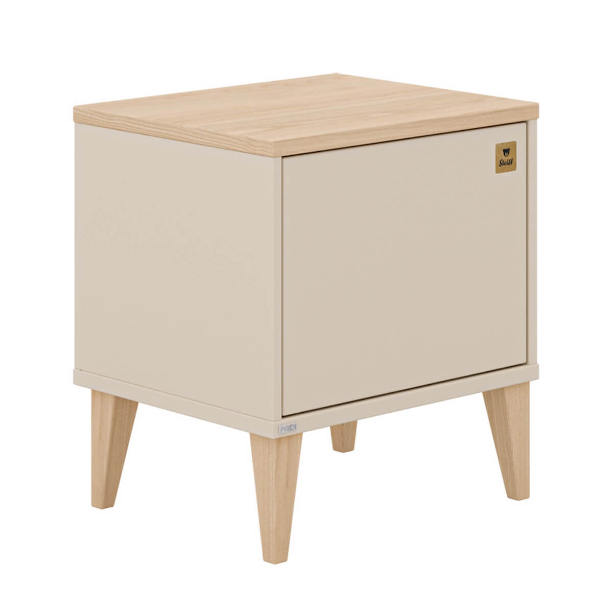 Table de nuit MILA & BEN Paidi Beige cashmere-bois scandinave