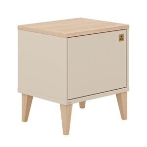 Table de nuit MILA & BEN Paidi Beige cashmere-bois scandinave