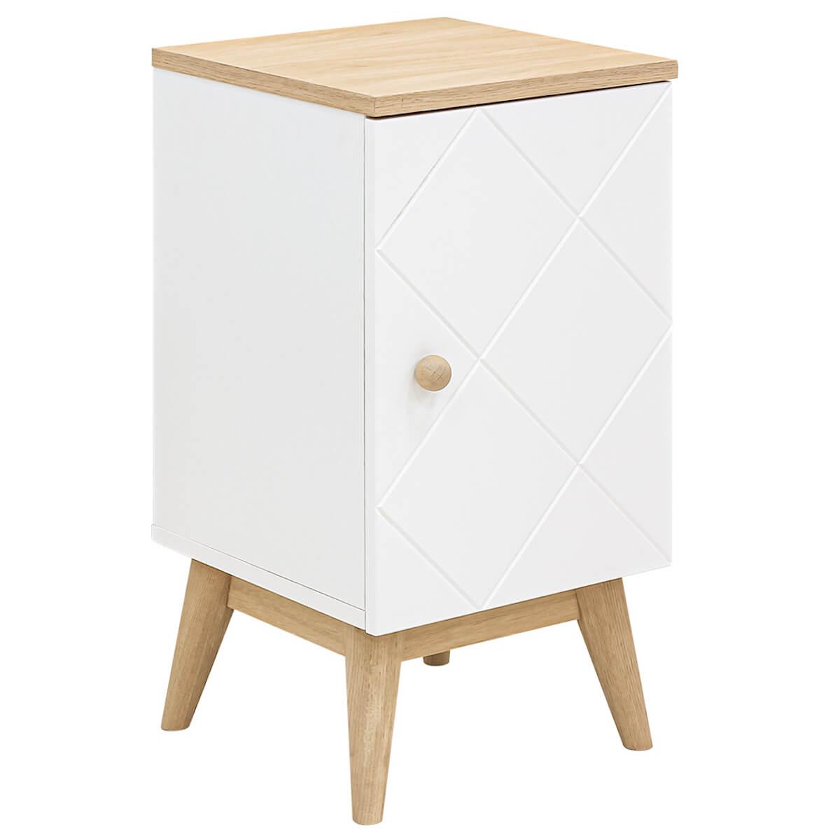 Table de nuit PARIS Bopita Blanc-Chêne