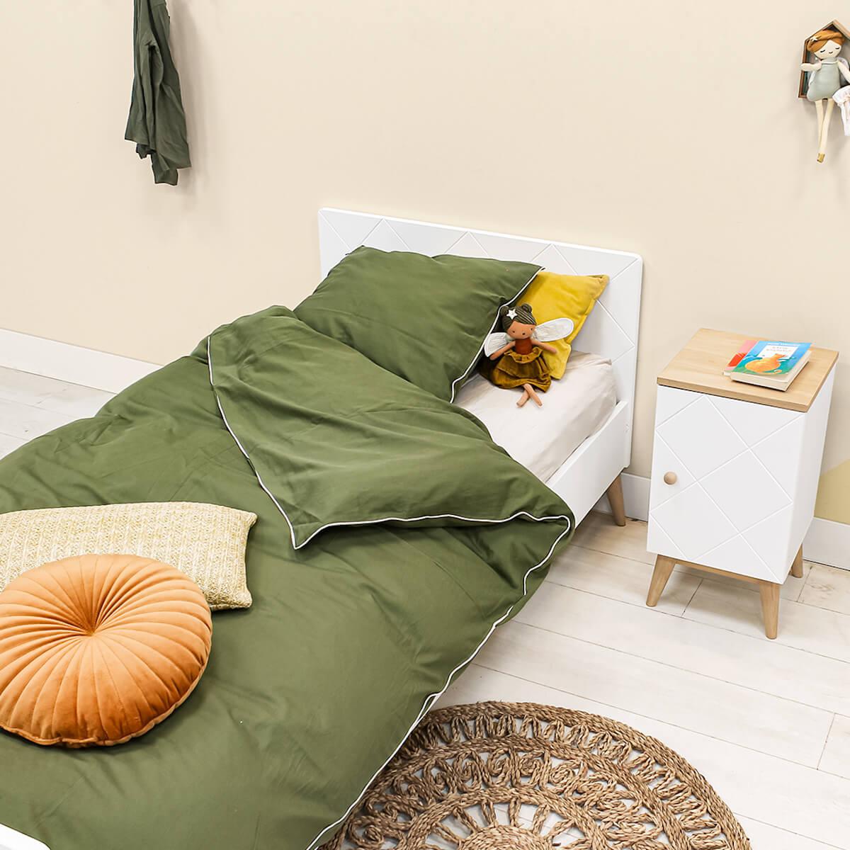 Table de nuit PARIS Bopita Blanc-Chêne