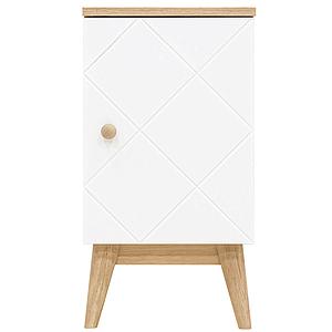 Table de nuit PARIS Bopita Blanc-Chêne