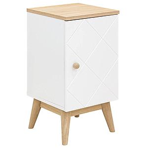 Table de nuit PARIS Bopita Blanc-Chêne
