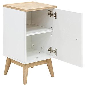 Table de nuit PARIS Bopita Blanc-Chêne