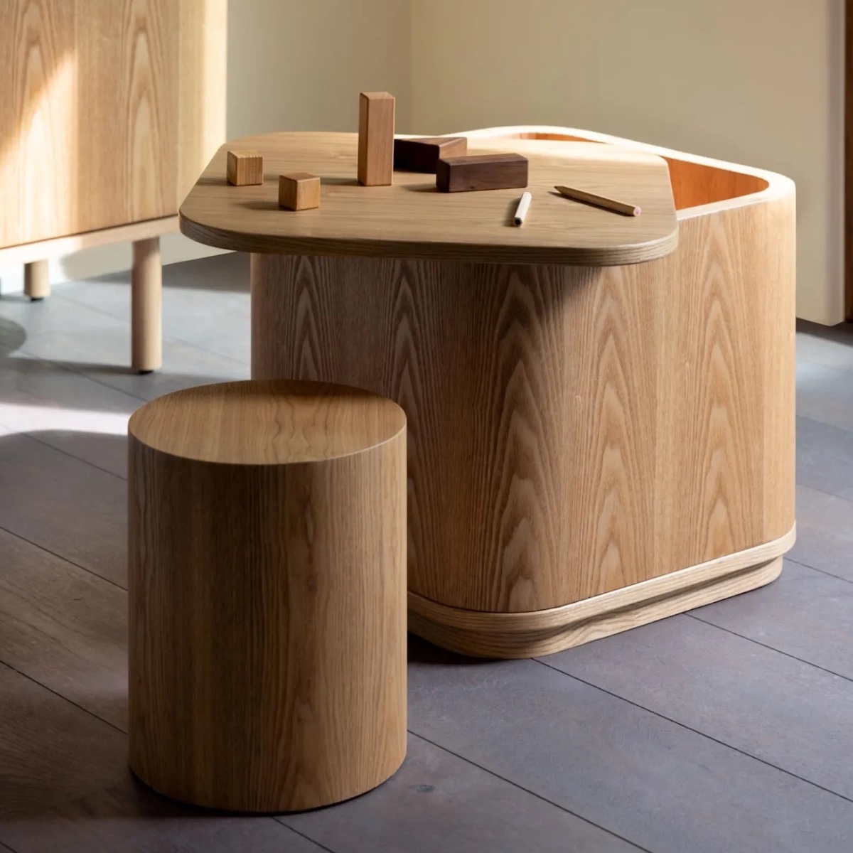 Table de rangement YUME Quax Natural Ash