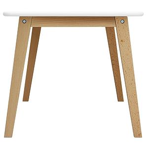 Table enfant 55x95cm IVAR Bopita blanc-naturel