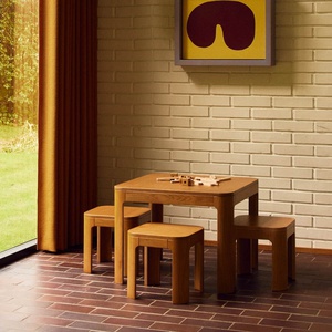 Table enfant petit NOVA Flexa oak veneer plywood