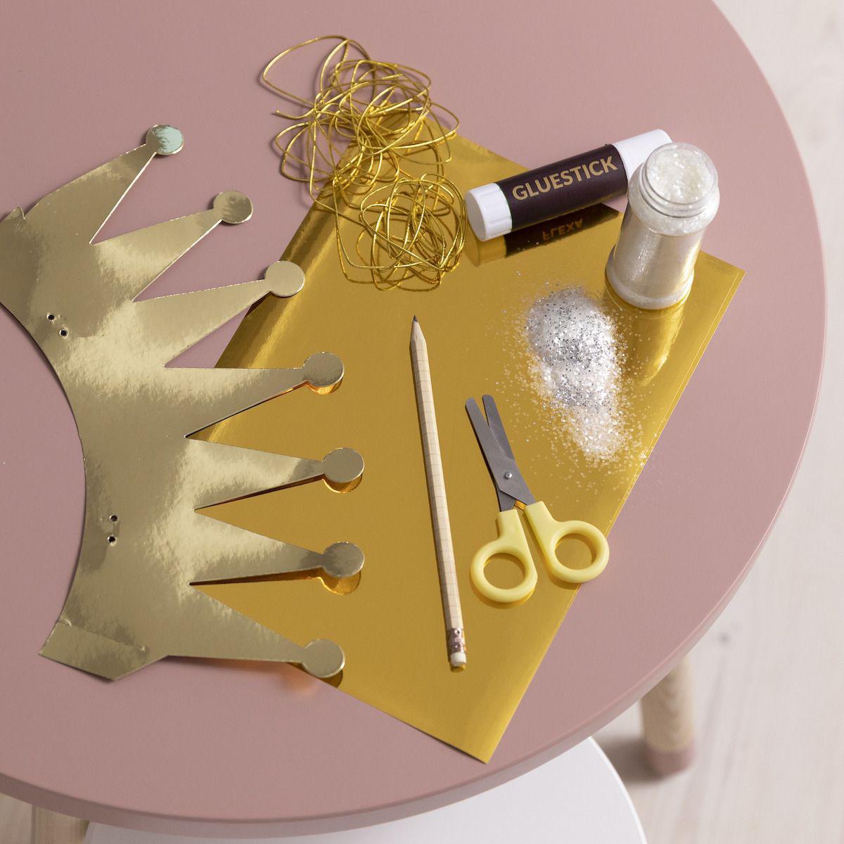 Table enfant ronde 60cm DOTS Flexa frêne rose