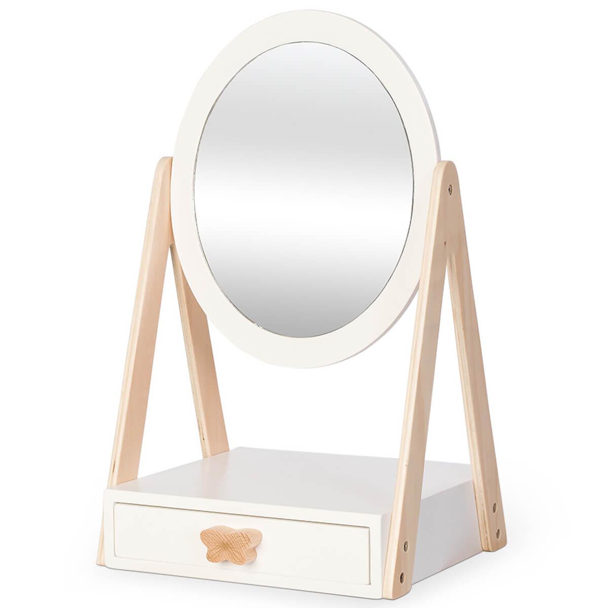 Table-miroir 1 tiroir Astrup blanc