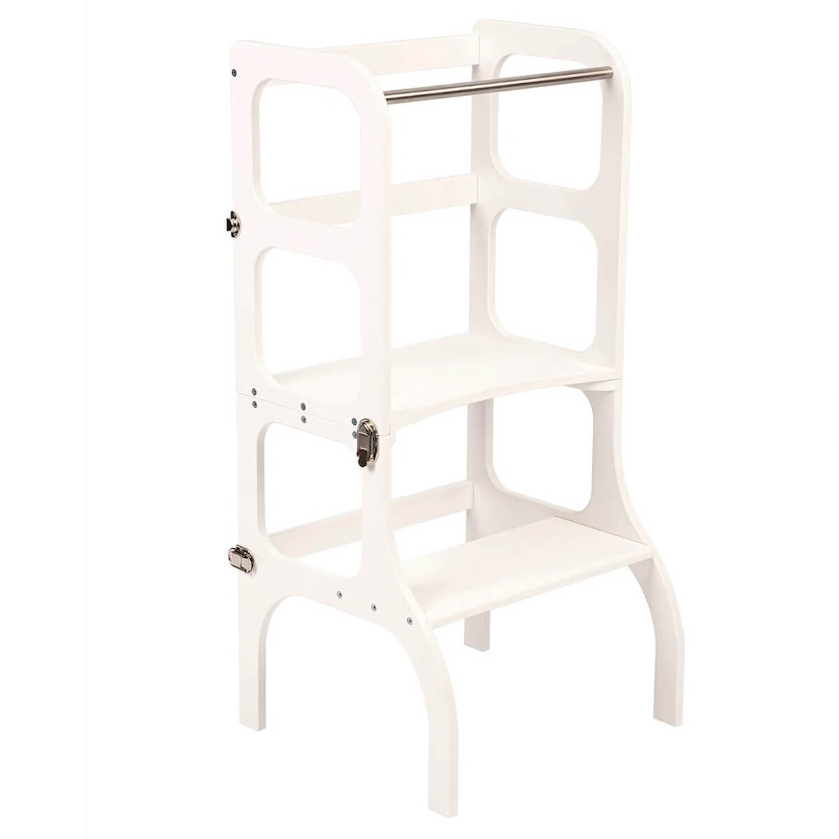 Table-tour d'appentissage STEP'n'SIT Ette Tete blanc argent