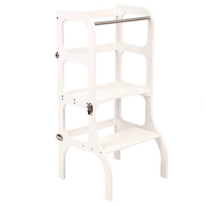 Table-tour d'appentissage STEP'n'SIT Ette Tete blanc argent