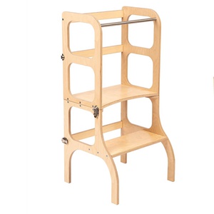 Table-tour d'appentissage STEP'n'SIT Ette Tete bois argent