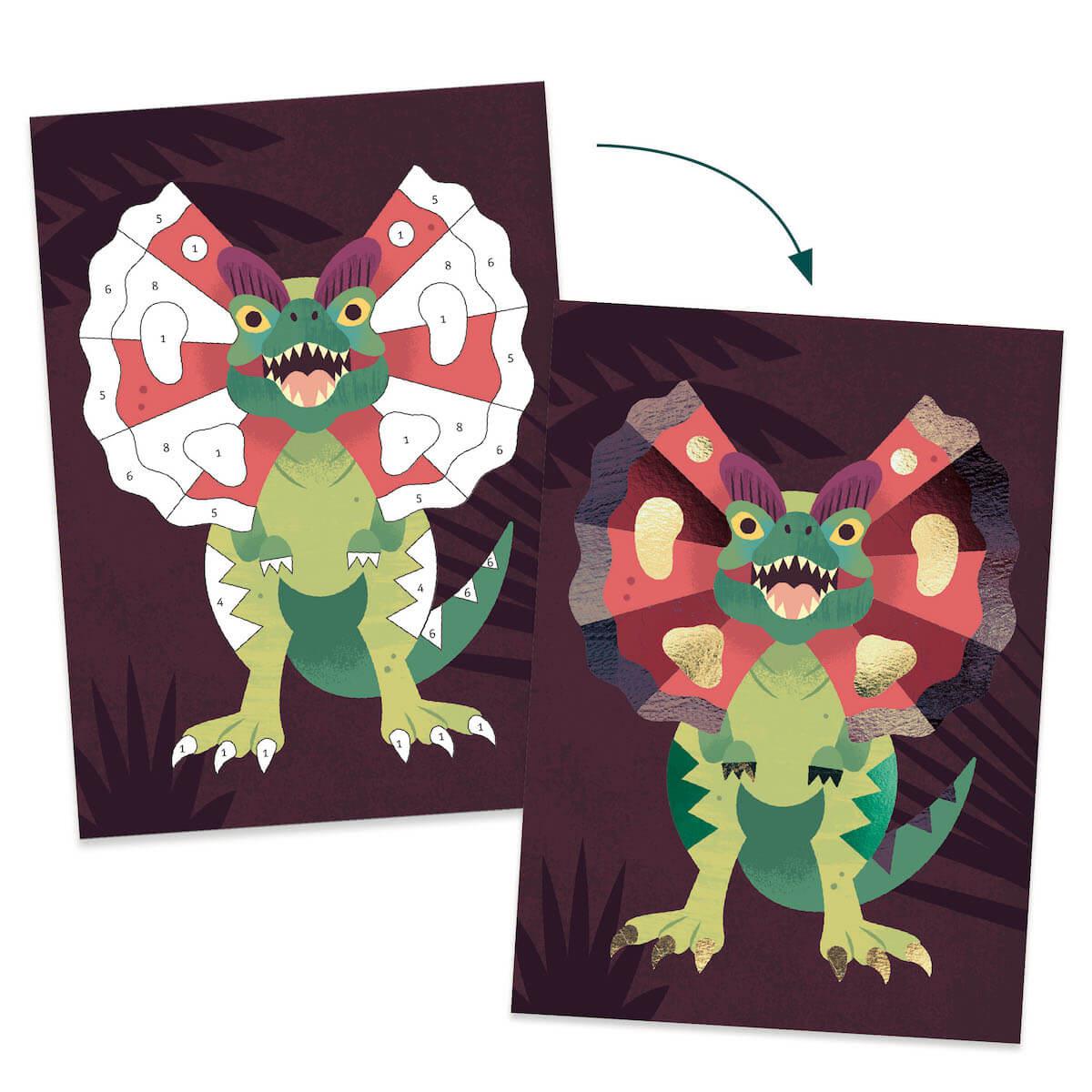 Tableau à pailleter Jurassic LES PLUS GRANDS Djeco