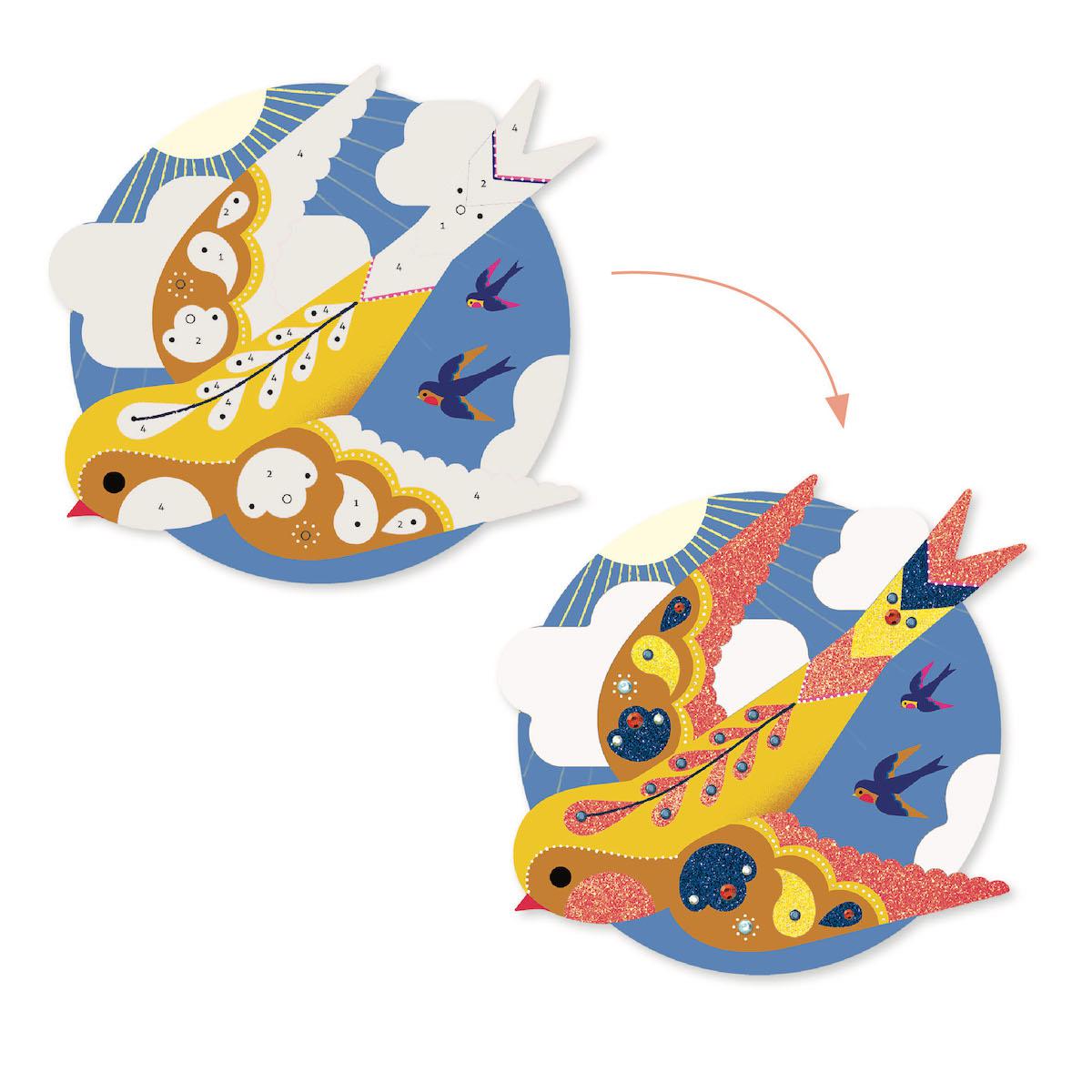 Tableau à pailleter Paradisio LES PLUS GRANDS Djeco