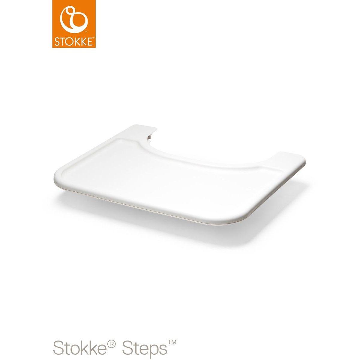 Tablette baby set chaise haute STEPS Stokke blanc