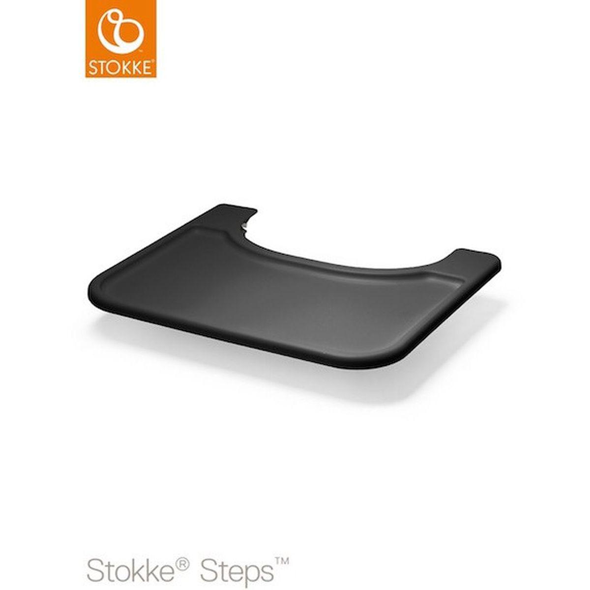 Tablette baby set chaise haute STEPS Stokke noir