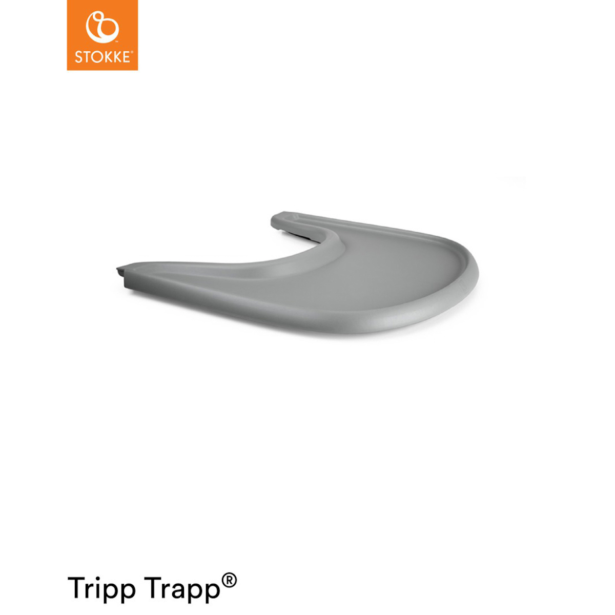 Tablette chaise haute TRIPP TRAPP Stokke gris tempête