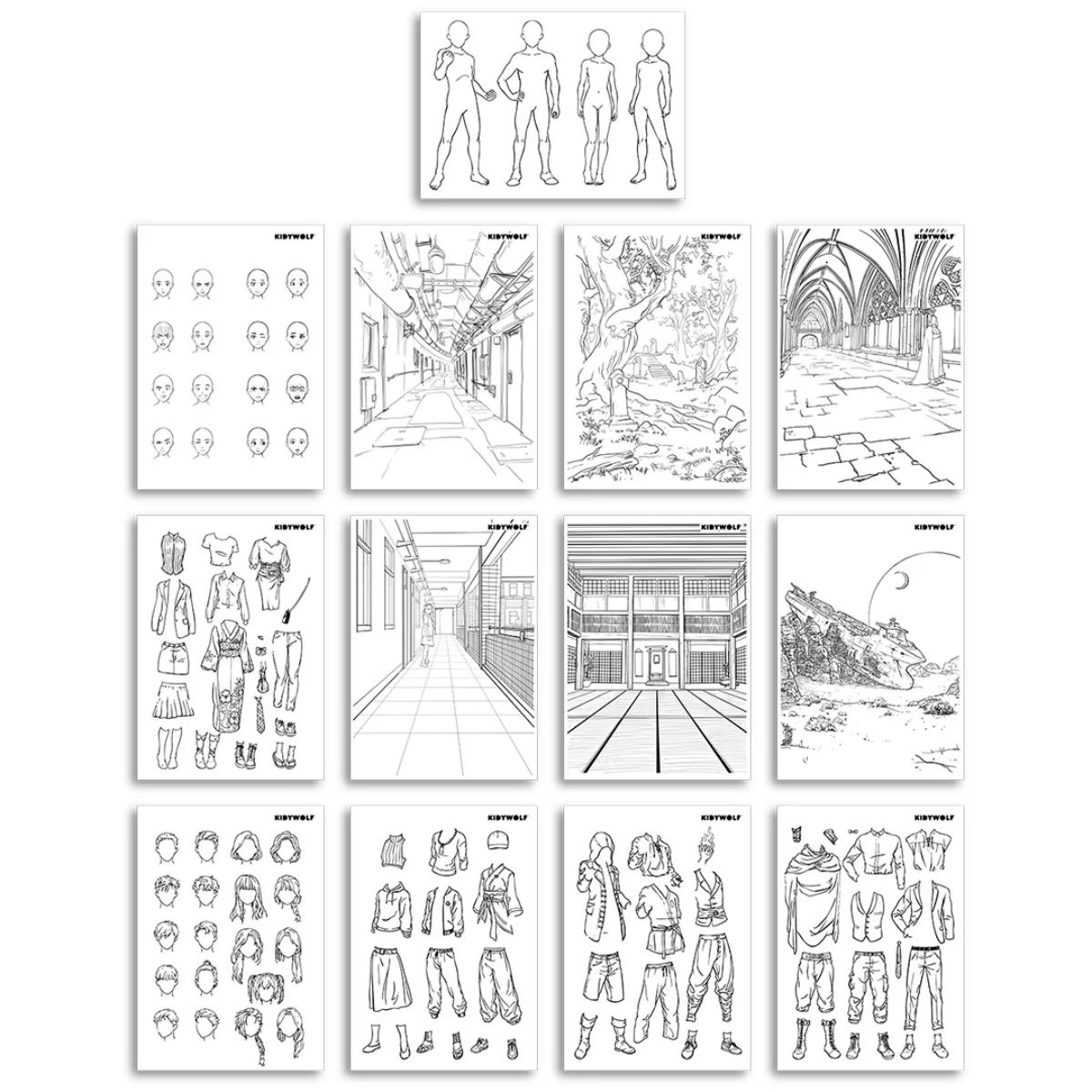 Tablette portable 2en1 A4 KIDYDRAW-PRO Kidywolf Blue