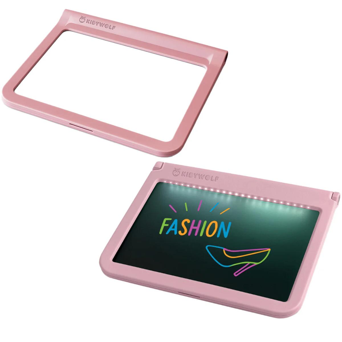 Tablette portable 2en1 A4 KIDYDRAW-PRO Kidywolf pink