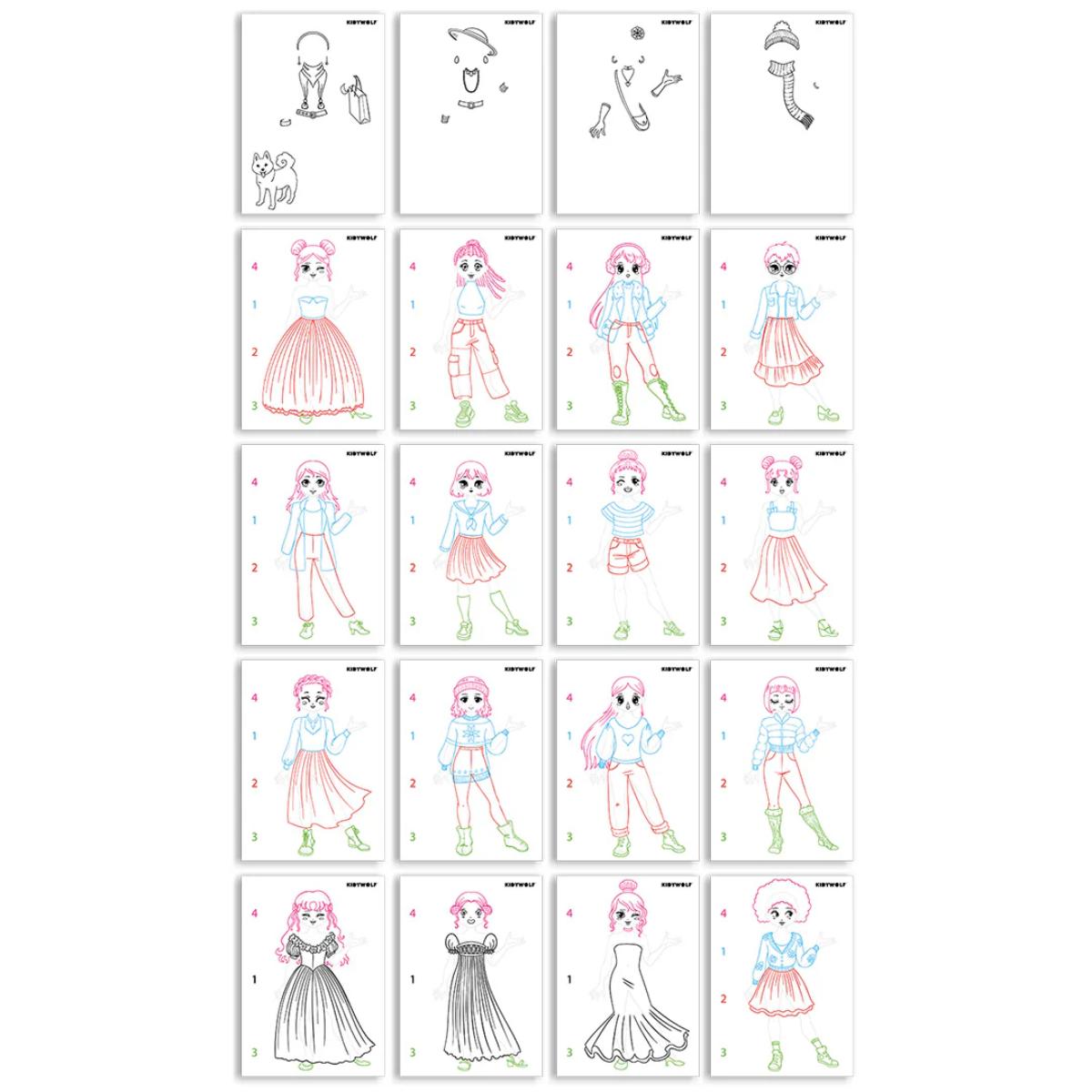 Tablette portable 2en1 A4 KIDYDRAW-PRO Kidywolf pink