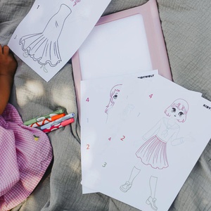 Tablette portable 2en1 A4 KIDYDRAW-PRO Kidywolf pink