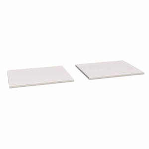 Tablettes étagères 2pc. KASVA aggloméré blanc laqué