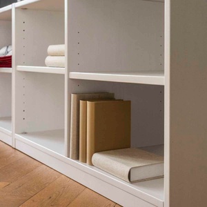 Tablettes étagères 2pc. KASVA aggloméré blanc laqué