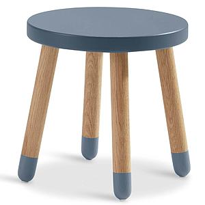 Tabouret enfant 30cm DOTS Flexa chêne-blueberry