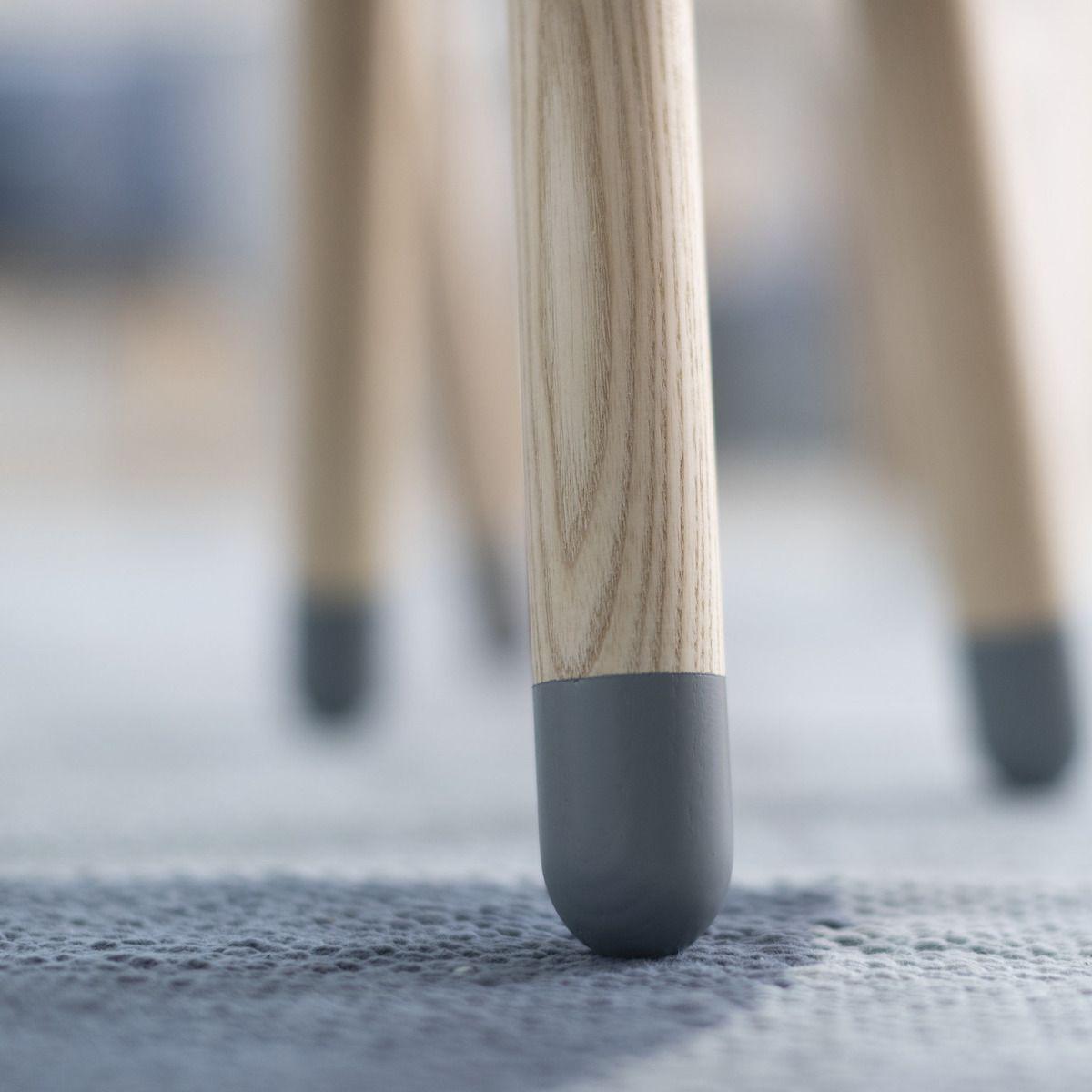 Tabouret enfant 30cm DOTS Flexa frêne-bleu