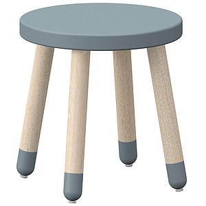 Tabouret enfant 30cm DOTS Flexa frêne-bleu
