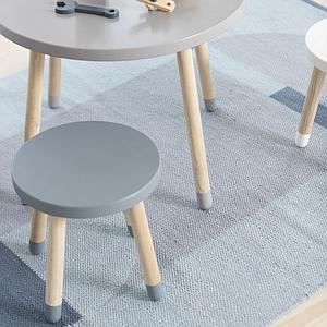 Tabouret enfant 30cm DOTS Flexa frêne-bleu