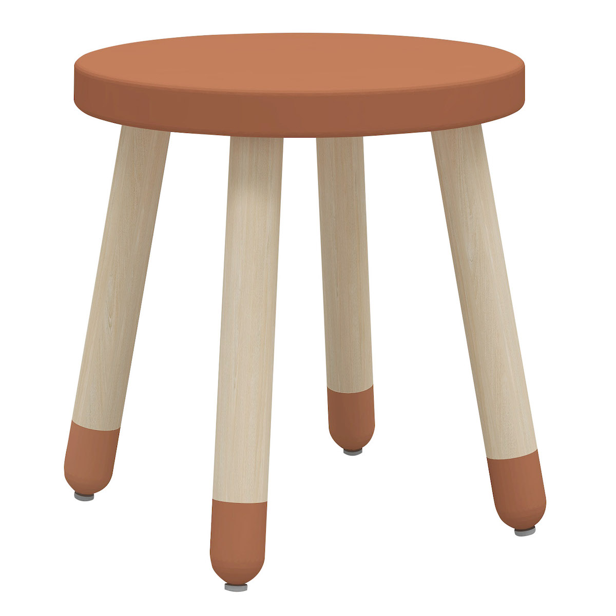 Tabouret enfant 30cm DOTS Flexa frêne-Blush