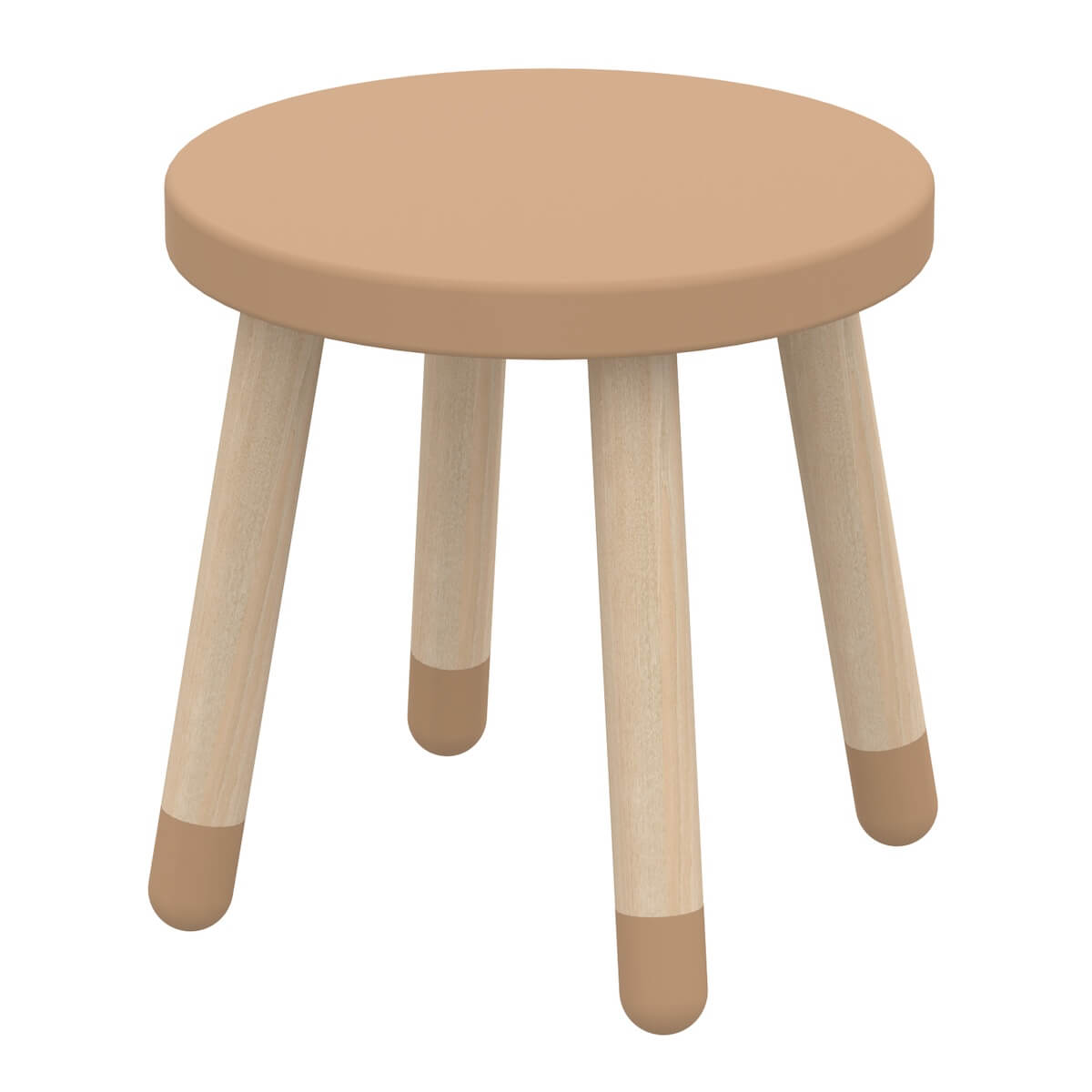 Tabouret enfant 30cm DOTS Flexa frêne-Latte
