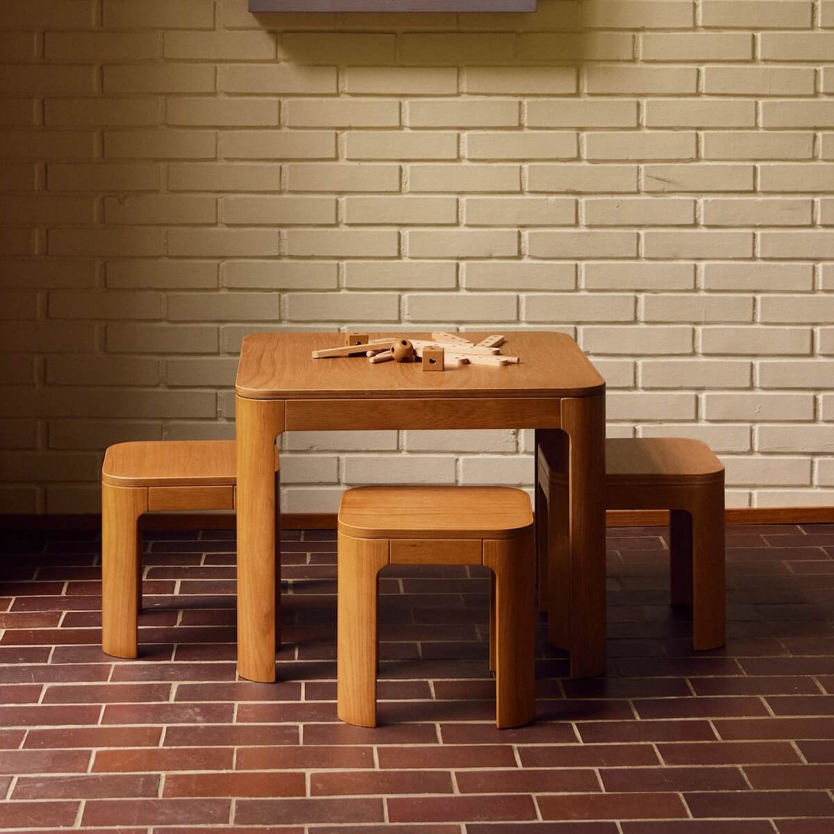 Tabouret enfant NOVA Flexa oak veneer plywood