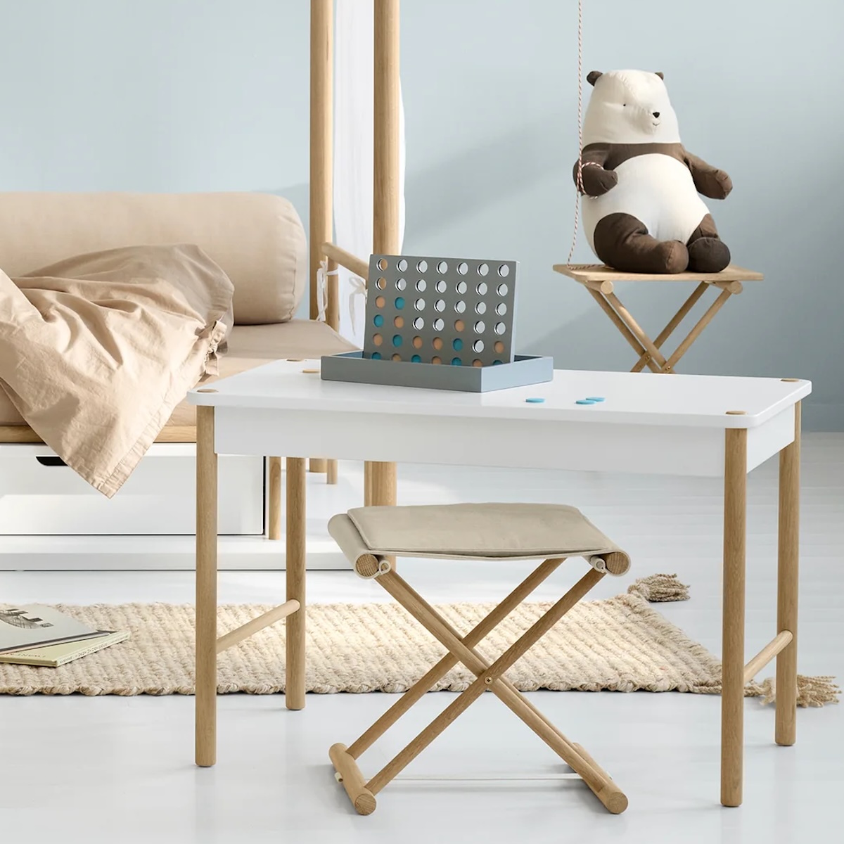 Tabouret petit enfant CAMP Oliver Furniture chêne-non teinté