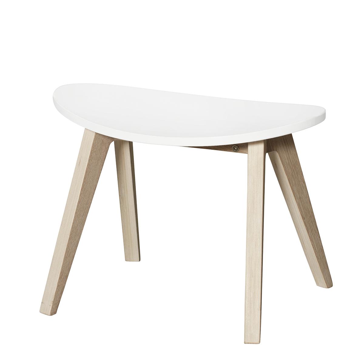 Tabouret PingPong WOOD Oliver Furniture blanc-chêne 