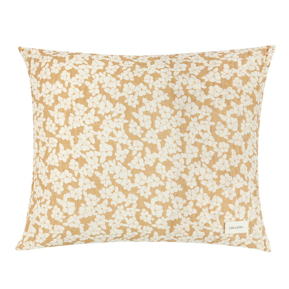 Taie d'oreiller 60x60cm WABI SABI Nobodinoz Golden Brown Sakura