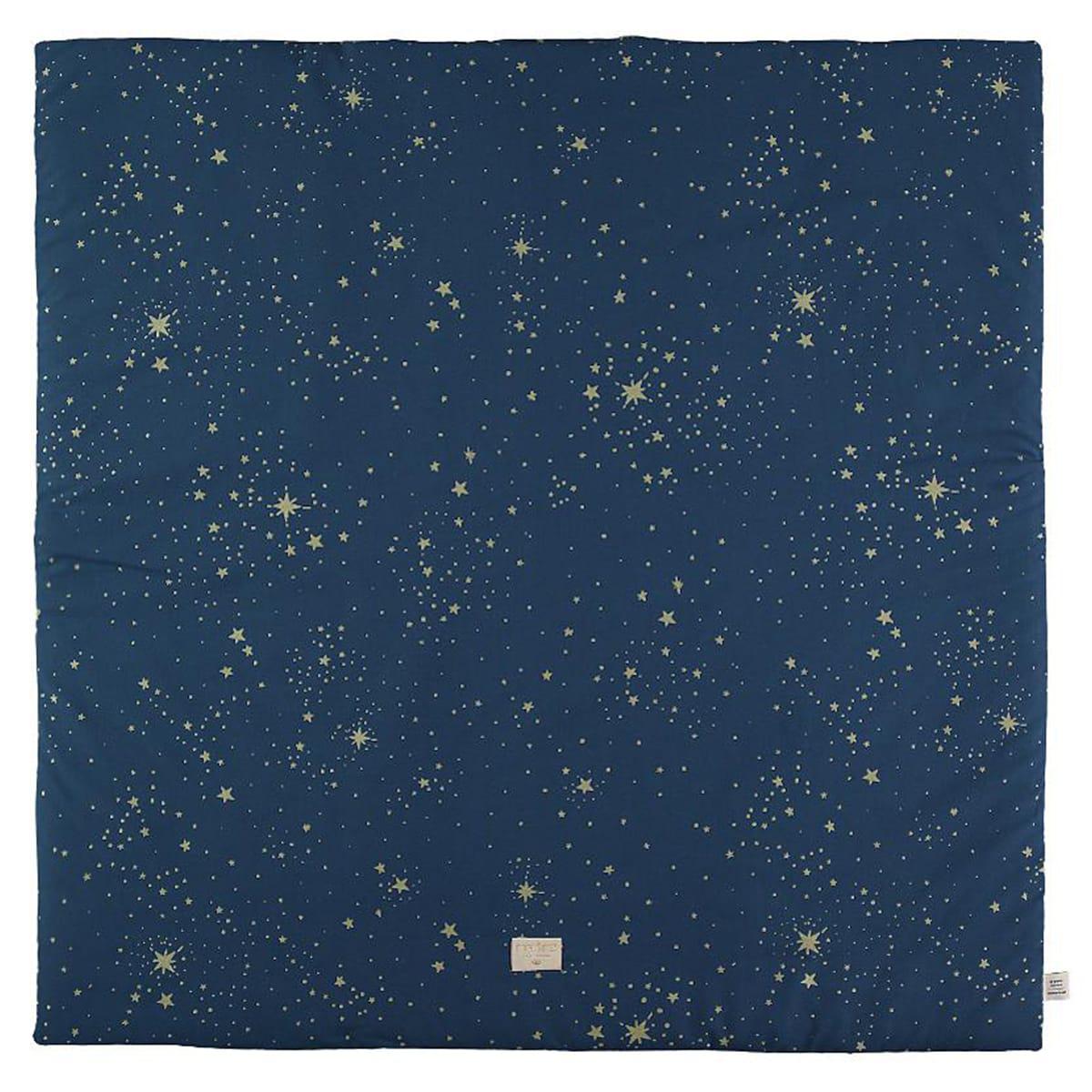 Tapis 100x100cm COLORADO ELEMENTS Nobodinoz gold stella-night blue