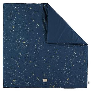 Tapis 100x100cm COLORADO ELEMENTS Nobodinoz gold stella-night blue