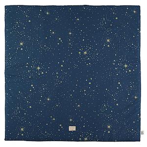Tapis 100x100cm COLORADO ELEMENTS Nobodinoz gold stella-night blue