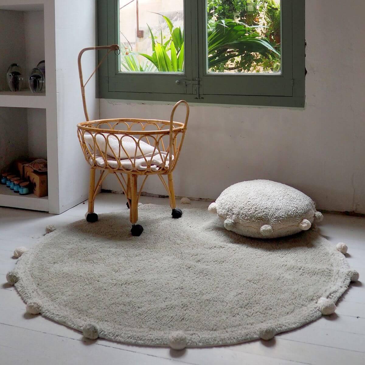Tapis 120cm BUBBLY Lorena Canals Olive-Natural