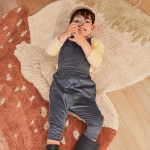 Tapis 120x120cm BOLETUS Lorena Canals Natural Olive Chestnut Ivory