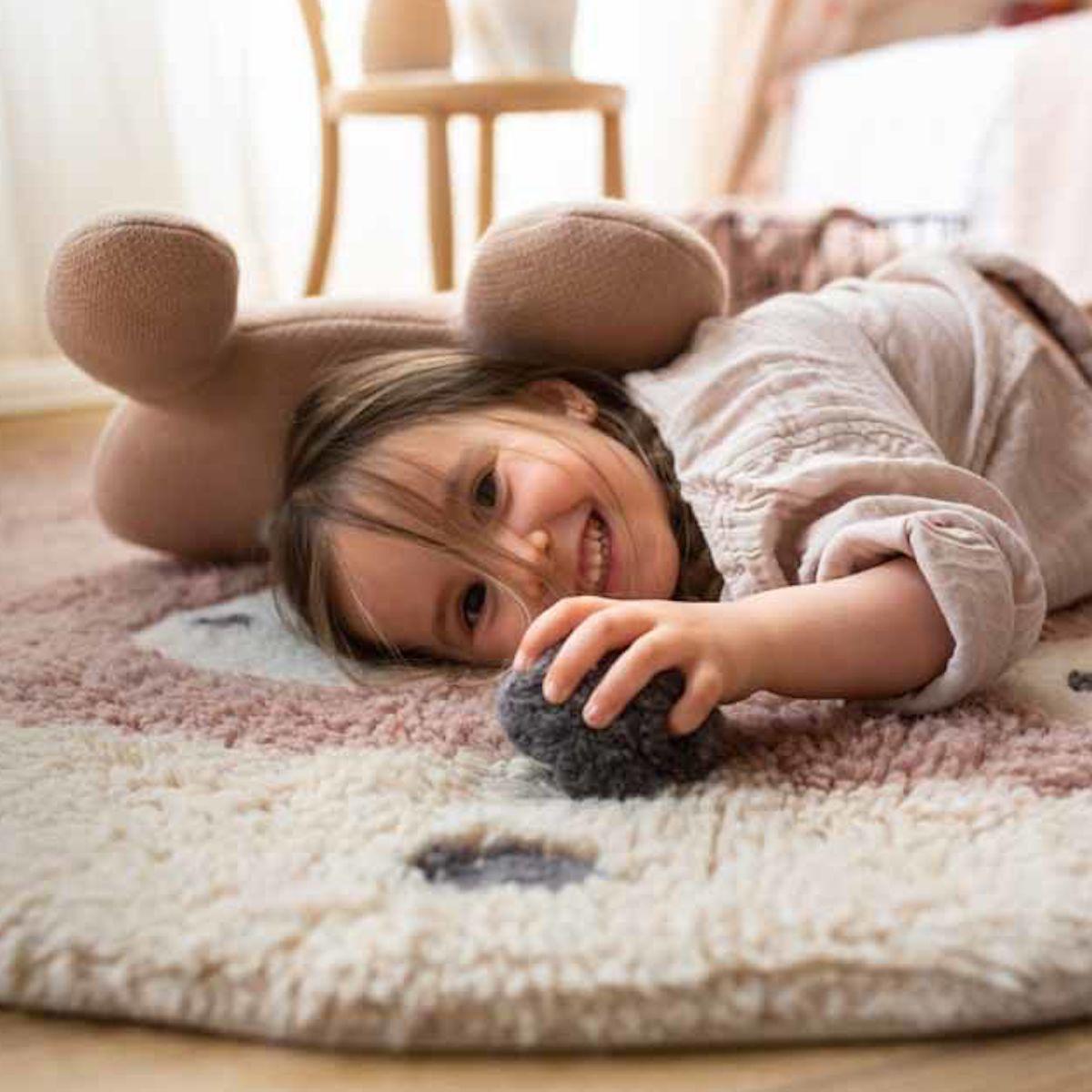 Tapis 120x120cm MISS MIGHTY MOUSE Lorena Canals