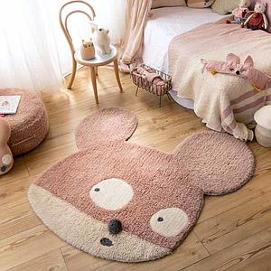 Tapis 120x120cm MISS MIGHTY MOUSE Lorena Canals
