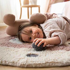Tapis 120x120cm MISS MIGHTY MOUSE Lorena Canals